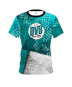 DV8 Teal Grungey CoolWick Bowling Jersey