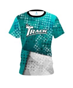 Track Teal Grungey CoolWick Bowling Jersey