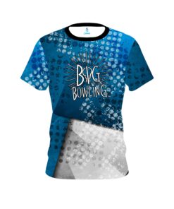 Big Bowling Blue Grungey CoolWick Bowling Jersey