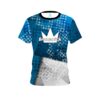 Brunswick Blue Grungey Coolwick Bowling Jersey
