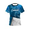 Signature Blue Grungey CoolWick Bowling Jersey