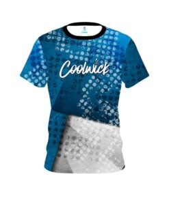 Signature Blue Grungey CoolWick Bowling Jersey