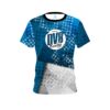 DV8 Blue Grungey CoolWick Bowling Jersey