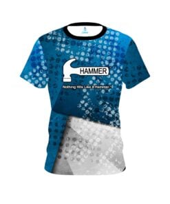 Hammer Blue Grungey CoolWick Bowling Jersey