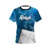Radical Blue Grungey CoolWick Bowling Jersey