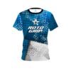 Roto Grip Blue Grungey CoolWick Bowling Jersey