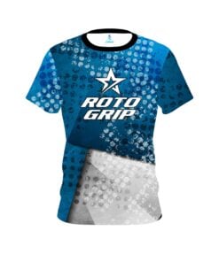 Roto Grip Blue Grungey CoolWick Bowling Jersey