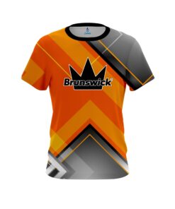 Brunswick Orange Veneer CoolWick Bowling Jersey