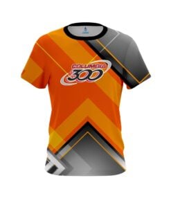Columbia 300 Orange Veneer CoolWick Bowling Jersey