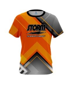 Storm Orange Veneer CoolWick Bowling Jersey