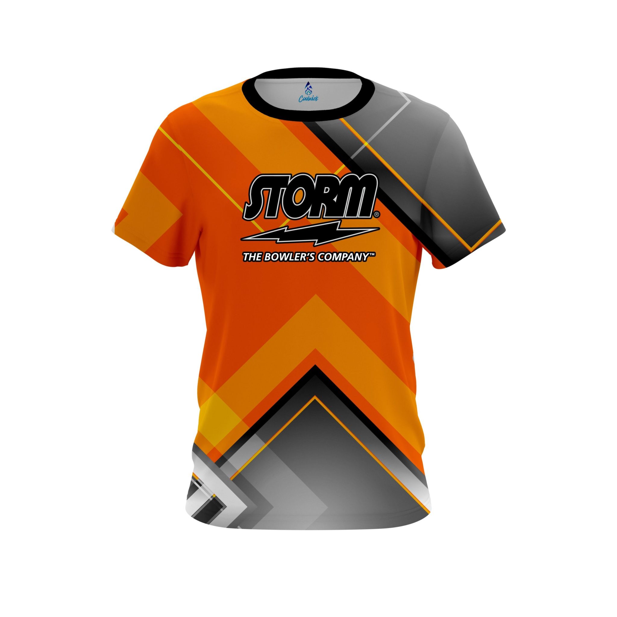 Storm Orange Veneer CoolWick Bowling Jersey