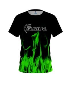 900 Global Green Flame CoolWick Bowling Jersey