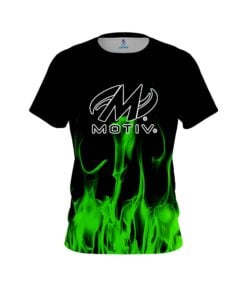 Motiv Green Flame CoolWick Bowling Jersey