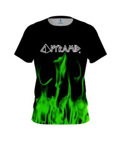 Pyramid Green Flame Bowling Jersey