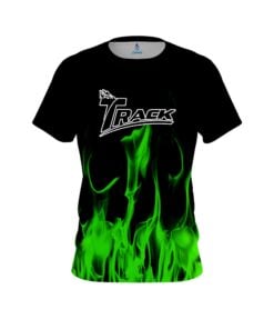 Track Green Flame CoolWick Bowling Jersey