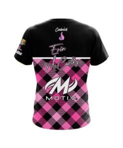 Alternative view of Motiv Erin McCarthy Pink Plaid CoolWick Bowling Jersey