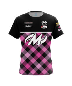 Motiv Erin McCarthy Pink Plaid CoolWick Bowling Jersey