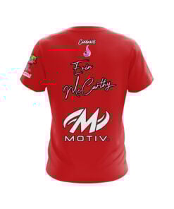 Alternative view of Motiv Erin McCarthy Plain Red CoolWick Bowling Jersey