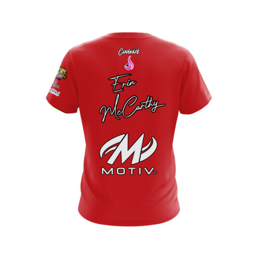 Motiv Erin McCarthy Plain Red CoolWick Bowling Jersey - Image 2