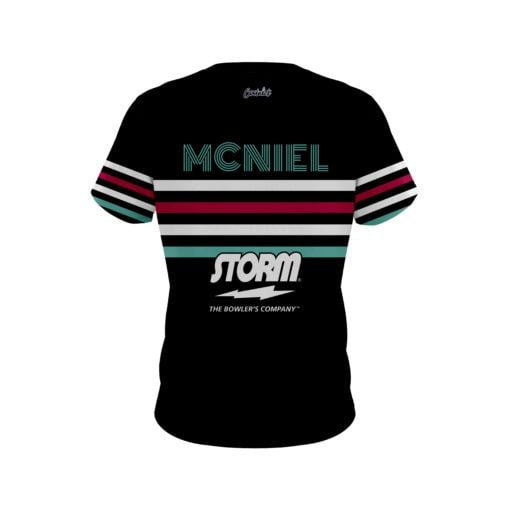 Matt McNiel Day Black Stripes CoolWick Bowling Jersey - Image 2