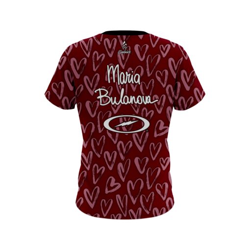 Maria Bulanova Hearts CoolWick Bowling Jersey - Image 2