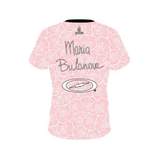 Maria Bulanova Pink Roses CoolWick Bowling Jersey - Image 2
