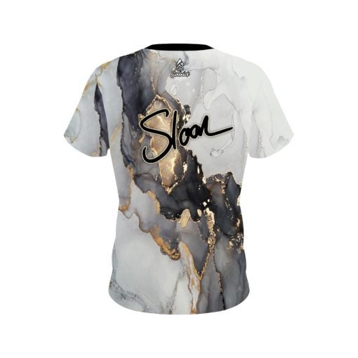 Chris Sloan 900 Global Gold Granite CoolWick Bowling Jersey - Image 2