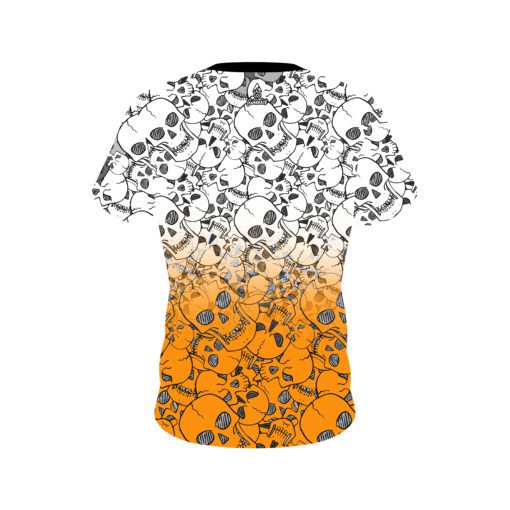 Danny Battles Orange Skulls CoolWick Bowling Jersey - Image 2