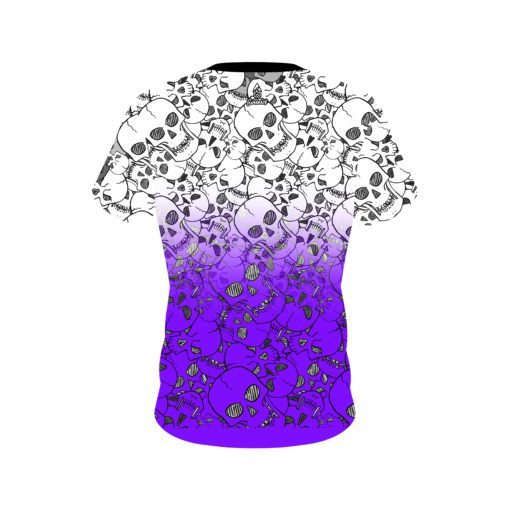 Danny Battles Purple Skulls CoolWick Bowling Jersey - Image 2