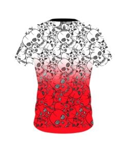 Alternative view of Danny Battles Red Skulls Replica CoolWick Bowling Jersey