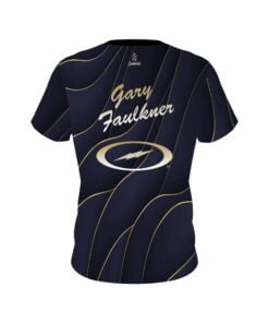 Alternative view of Storm Gary Faulkner Jr. Navy Luxury CoolWick Bowling Jersey