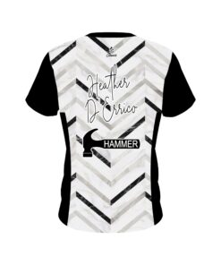 Alternative view of Heather D'Errico Hammer Chevron Replica CoolWick Bowling Jersey