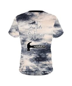 Alternative view of Heather D'Errico Hammer Navy Tie Dye Replica CoolWick Bowling Jersey
