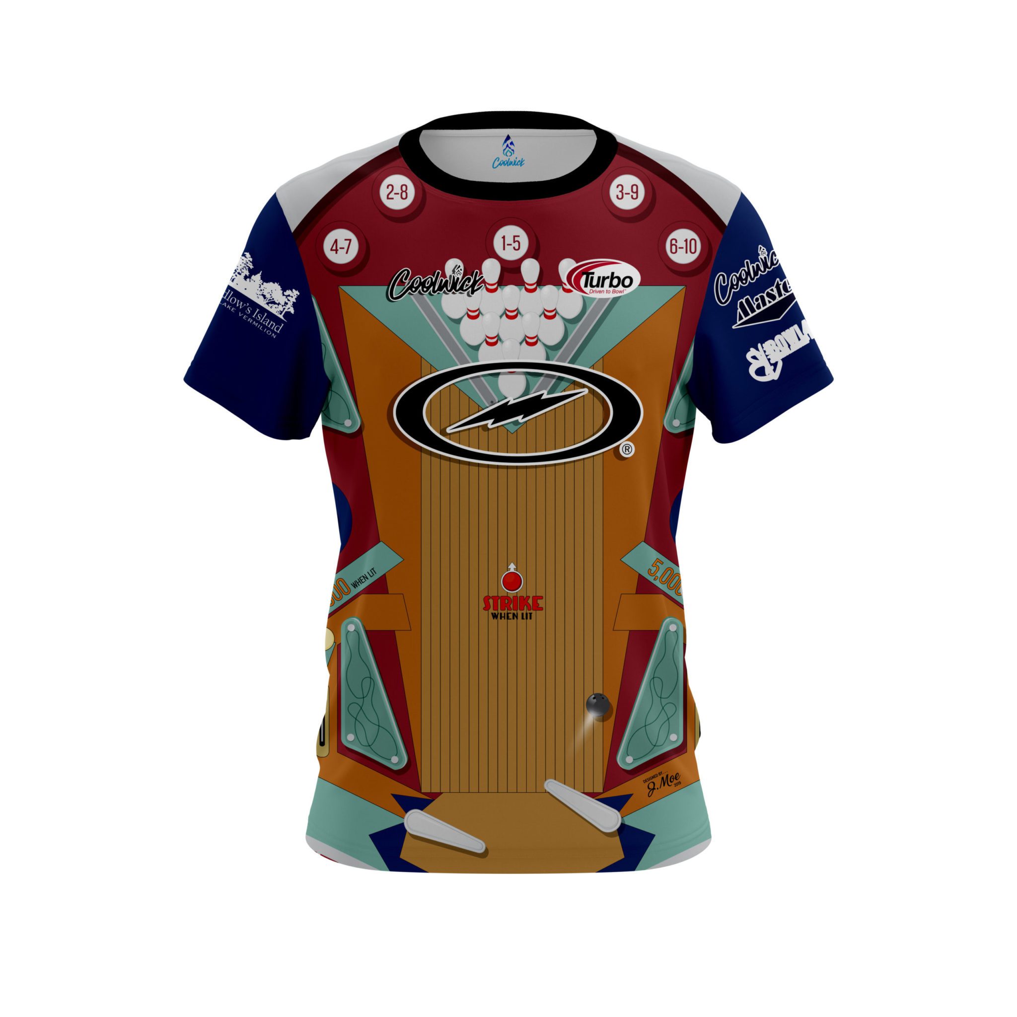 Matt McNiel Day Pinball Replica CoolWick Bowling Jersey