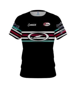 Matt McNiel Day Black Stripes CoolWick Bowling Jersey