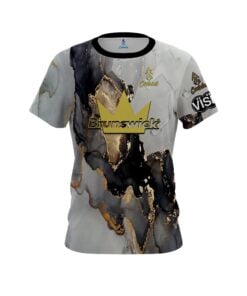 Breanna Clemmer Brunswick Gold Marble CoolWick Bowling Jersey