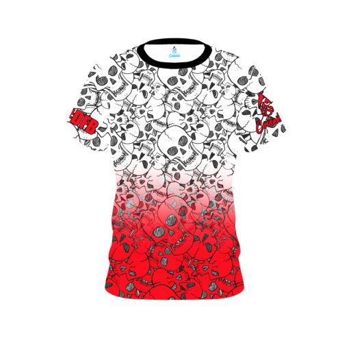 Danny Battles Red Skulls Replica CoolWick Bowling Jersey