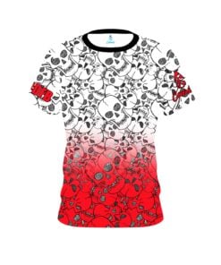 Danny Battles Red Skulls Replica CoolWick Bowling Jersey