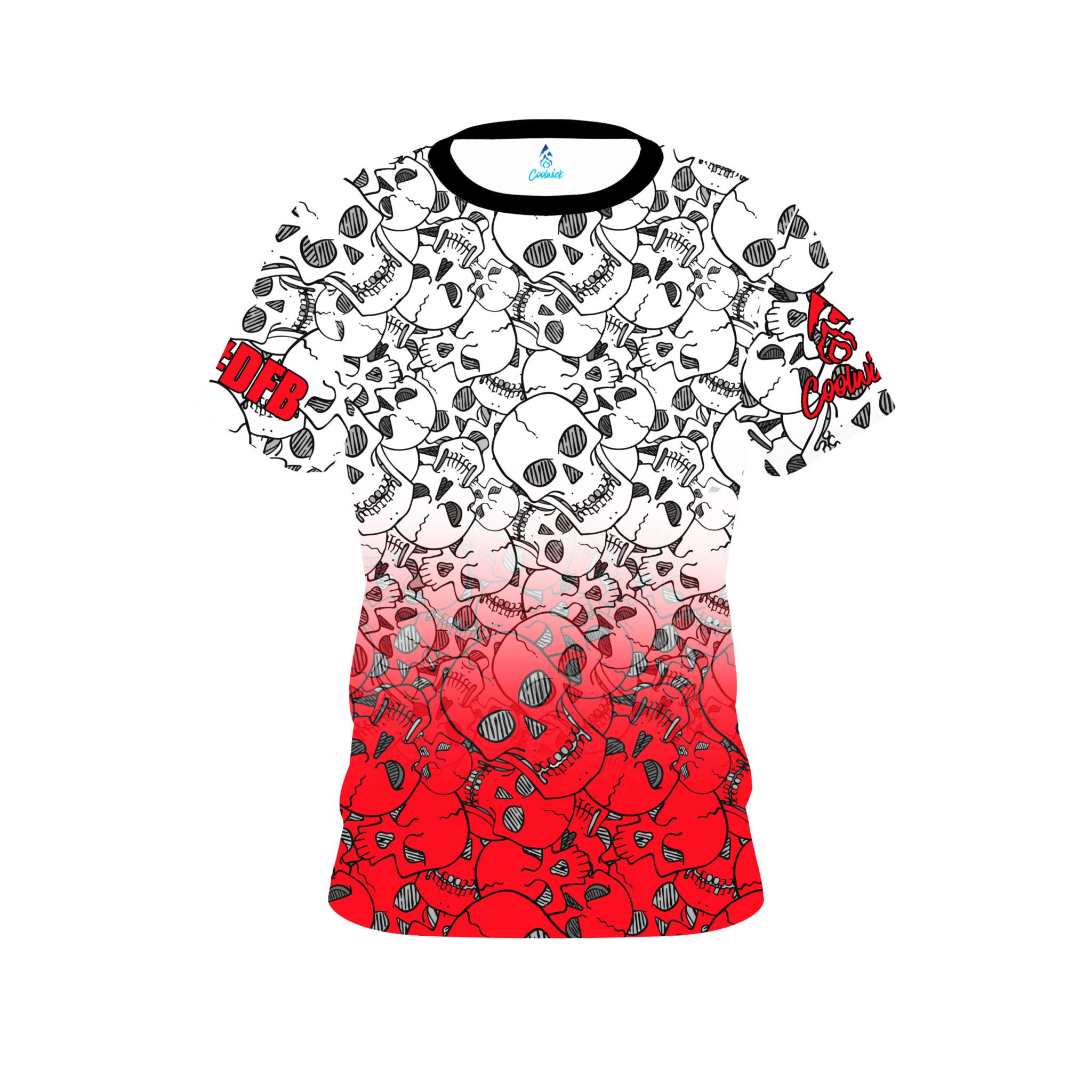 Danny Battles Red Skulls Replica CoolWick Bowling Jersey