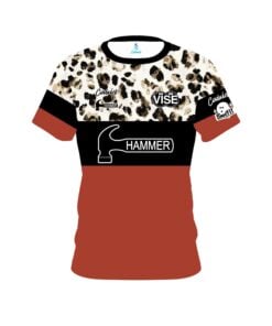 Heather D'Errico Hammer Terracotta Cheetah Replica CoolWick Bowling Jersey