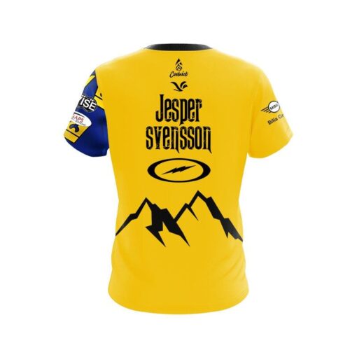 Jesper Svensson Yellow ICE Replica CoolWick Bowling Jersey - Image 2