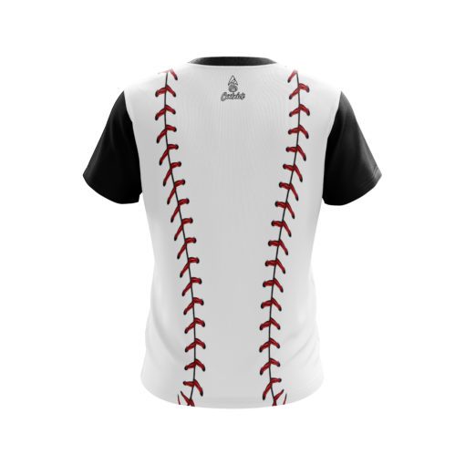 Plain Baseball Laces CoolWick Bowling Jersey - Image 2