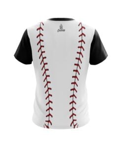 Alternative view of Plain Baseball Laces CoolWick Bowling Jersey