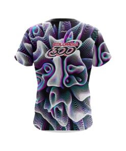 Alternative view of Columbia 300 Black White Hallucinate CoolWick Bowling Jersey