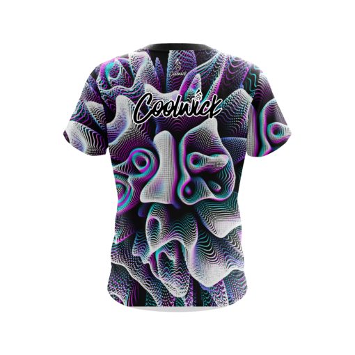 Signature Black White Hallucinate CoolWick Bowling Jersey - Image 2