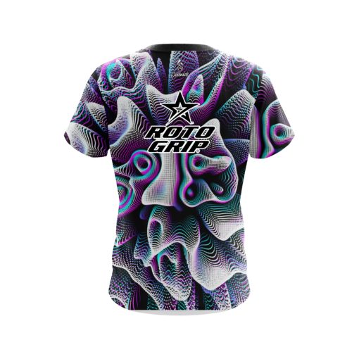 Roto Grip Black White Hallucinate CoolWick Bowling Jersey - Image 2