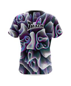Alternative view of Track Black White Hallucinate CoolWick Bowling Jersey