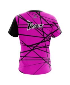 Alternative view of Track Distracted Pink CoolWick Bowling Jersey