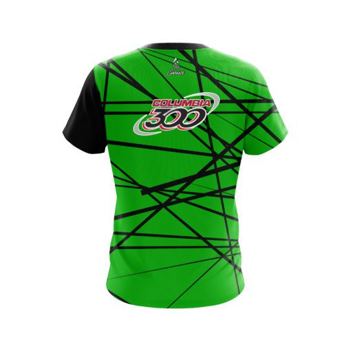 Columbia 300 Distracted Lime Green CoolWick Bowling Jersey - Image 2