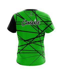 Alternative view of Signature Distracted Lime Green CoolWick Bowling Jersey